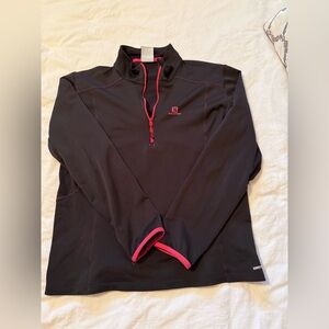 Salomon Black Pullover with Pink Trim- XL